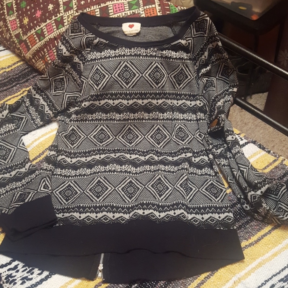 "Festive goth" sweater